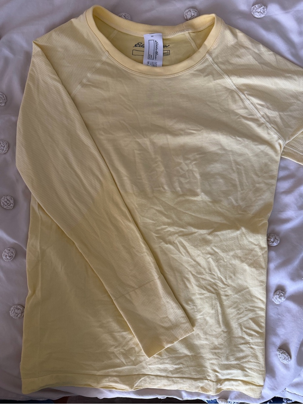 Eddie Bauer Women’s Long-Sleeve Tee in Light Yellow
